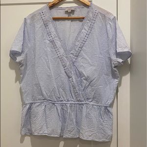 LOFT Baby Blue Blouse